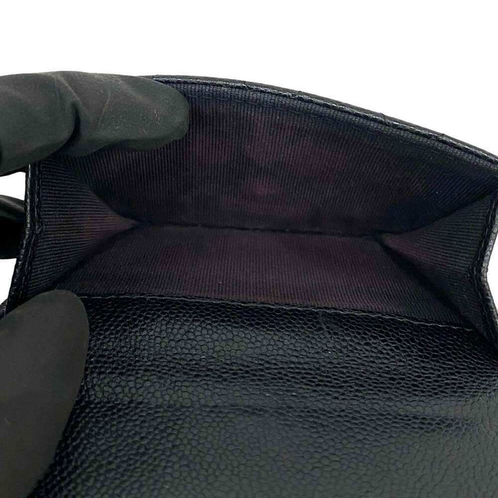 CHANEL Black Caviar Leather Logo Wallet - Picture 10 of 10